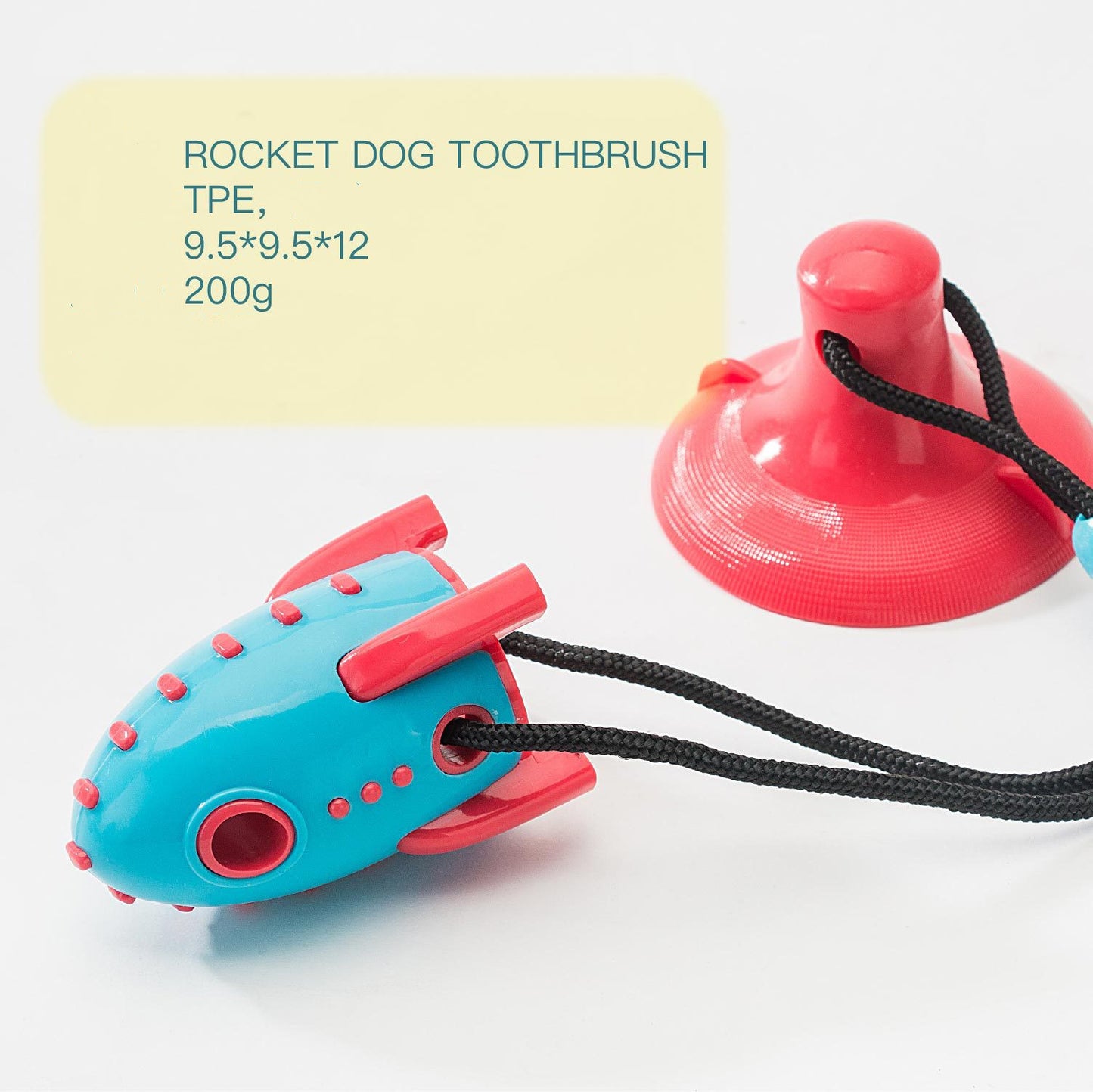 Rocket Dog Toy with Food Leakage Feature