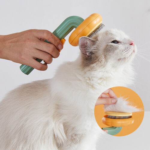 Pet Pumpkin Self-Cleaning Slicker Brush for Dogs