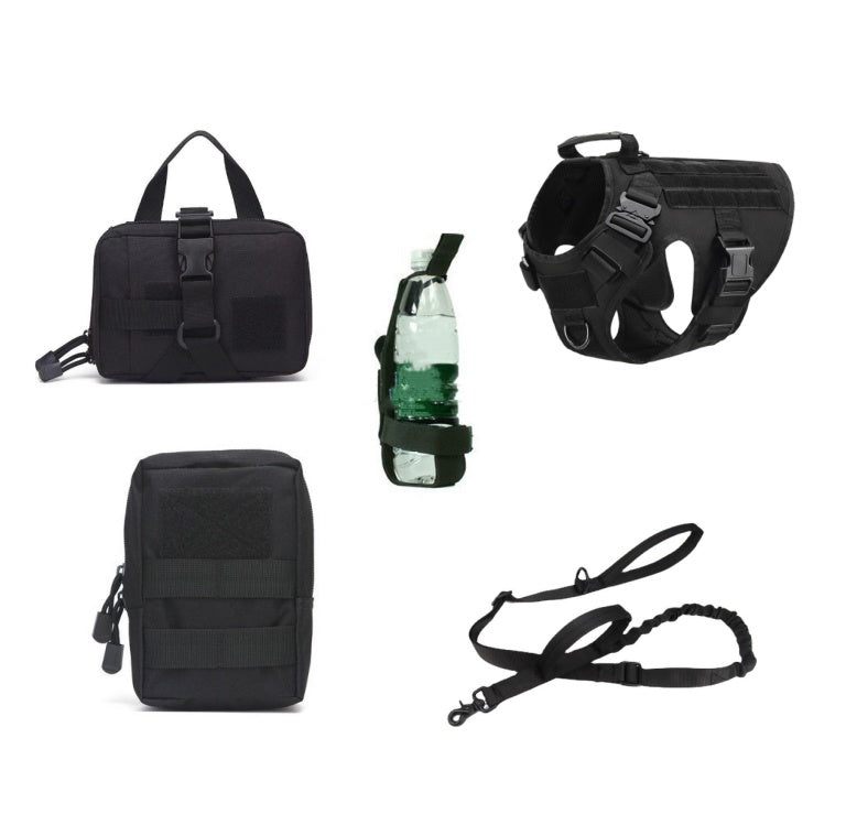 Tactical Dog Harness & Leash Set