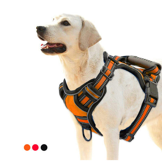 No-Pull Breathable Reflective Dog Harness